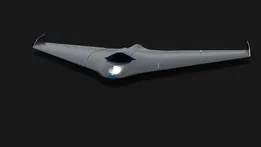 FIGHTER UAV RC MODEL FLYING WING