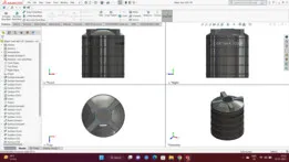 Product design of Water Tank of 400 LTR