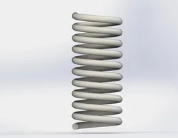 Tutorial: How to model spring in solidworks? Opcion1: Helix/Spiral and Swept Boss Base