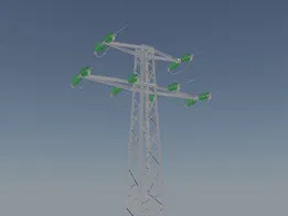 Medium voltage overhead power line tower 952, D average 1500 mm