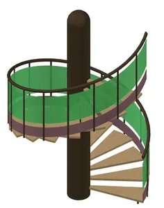 New Round Stairs And Spiral Staircase 3D