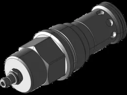 Pilot-operated, balanced poppet relief valve - RPKSLAN