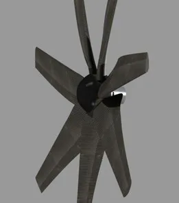 NACA 4418 33 inch 7 Blade High Torque Rotor and Hub