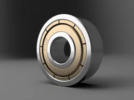 608ZZ Bearing CAD Model with Exploded Assembly and Technical Drawing