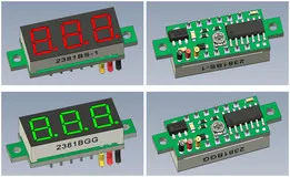 Voltmeter 2,8 inch display DC 0V-100V 3-wire
