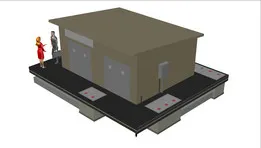 Transformer station: 2 x 800 kVA - 20 / 0.4 kV