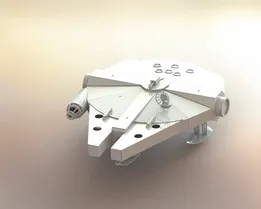 Millennium Falcon, Star Wars 3d puzzle, sheetmetal, spaceship, metalcraftdesign
