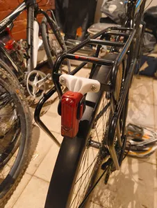 Bicycle Rear Light Mount for Tubus Rack and Lezyne Light