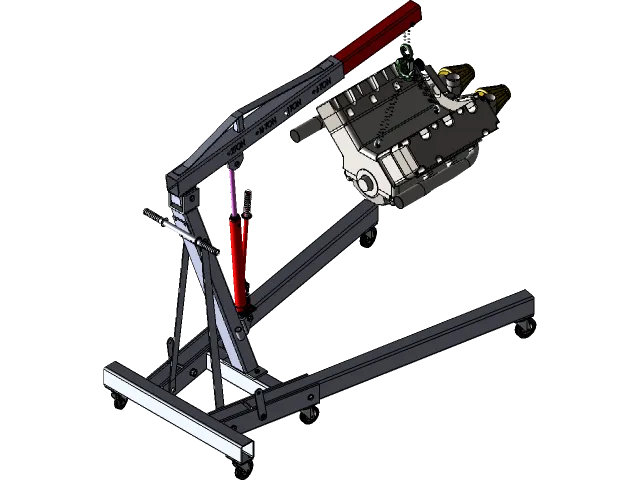 Folding Engine Crane — Image 2 of 5