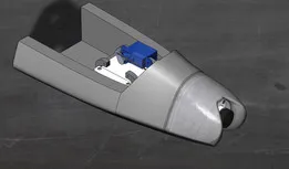 FPV camera tilt mechanism for atomrc swordfish plane