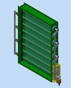 60 Inch x 40 Inch Opposed Blade Damper