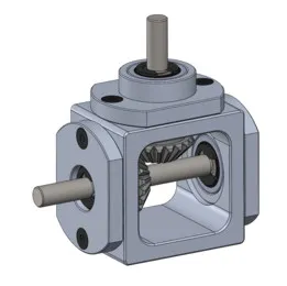 Gear-Box 90 Degree Right Angle Bevel Gear-Box 1:1 Single Output Shaft
