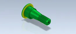 Studycadcam 3D CAD Exercise 110 Autodesk Inventor Pro (thread is a simulation, isn´t exactly like in drawing)