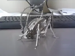 Wicked Cricket, sheet metal puzzle, insect, 3d model, metalcraftdesign