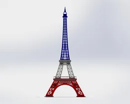 The Eiffel Tower, Sheetmetal puzzle, 3d puzzle, metalcraftdesign