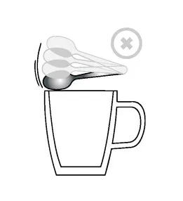 Fragile, Do Not Tap On Cup With Metal Spoon