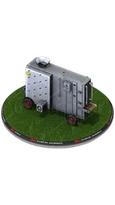 Solid fuel-operated manure drying system