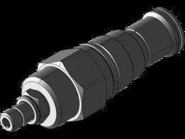 Pilot-operated, balanced poppet relief valve - RPGSLAN