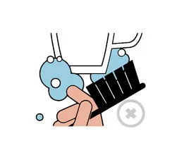 Do Not Use A Brush On This Glass Icon