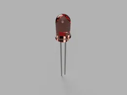 LED, 5mm, red, through-hole
