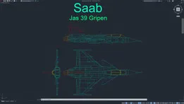 Saab Jas 39 Gripen 2D Design