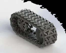 Traktor tank track and sprocket