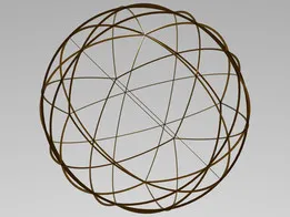Wireframe Shape Spherical Pentakis Dodecahedron 3D print model