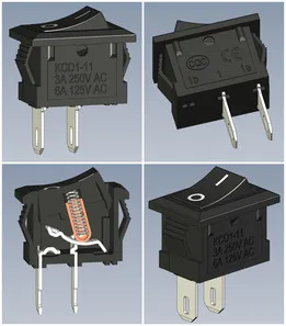 Rocker Switch KCD1-11 2pin (15mm x 10,5mm)