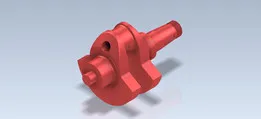 3D CAD Basic exercise/Single Crankshaft/Cigueñal/Autodesk Inventor Pro