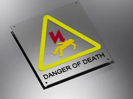 warning electricty danger sign