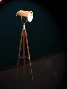 Photographer's floor lamp