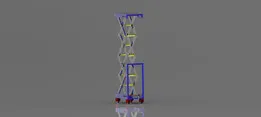 Mechanical Scissor Lift Cart Model