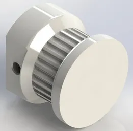 Timing Pulley, GT2, 6 mm Bore, 28 Teeth, 6 mm Belt Width, 3D Printed