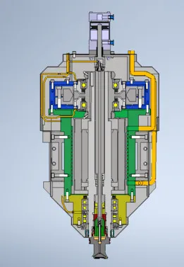 Spindle 22 kw HSK-A100 for CNC milling machine