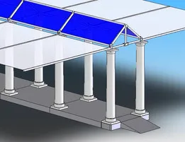 Walkway & Covered Parking - Tarp and Tube (Arquitectural Concept)