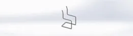 Modern Tubular Cantilever Chair Frame