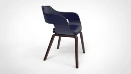 Kare - Walnut armchair