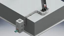3Ø ELECTRICAL RECEPTACLE FIXING, FASTENING AND SUPPORT SYSTEM TO I-BEAM