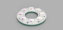WS2812B Ring 8 to 45 LED White PCB
