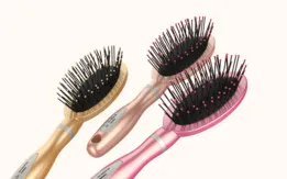plastic small traveling Oval hair brush