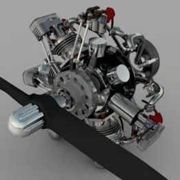 7 cylinder radial engine