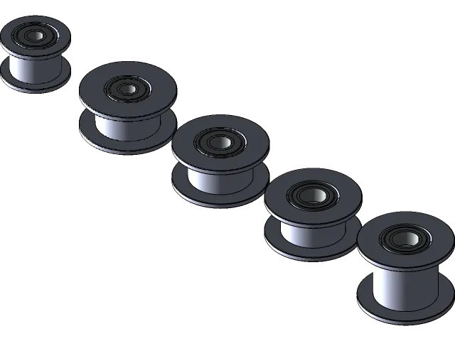 GT2 Pulley 16/20 Without Teeth, Bore 3/4/5 mm for GT2 Belt Width 6/10 mm — Фото 11 из 11