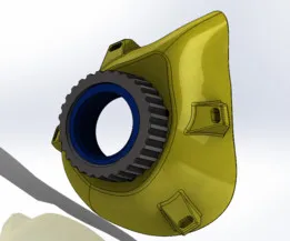 Face Mask with standard filter thread attachment, covid19 mask