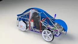 one seat-electric car (60 km/hr max. speed)