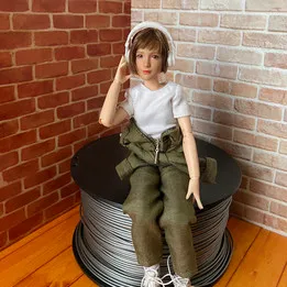 Wireless headphones 1/6 scale model