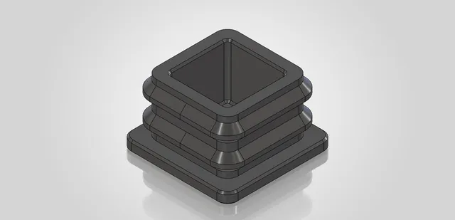 End Cap for 30x30x2 mm Square Tube — Image 3 of 4
