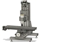 Simple-to-build column CNC milling machine