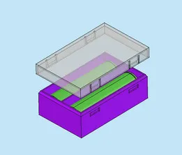Storage box for 2 18650 Lion Batteries