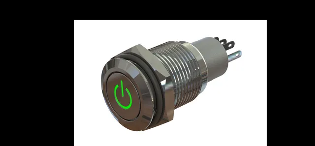Metal LED Illuminated Latching 16mm Power Push Button ON-OFF Switch 12V — Фото 9 из 9