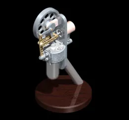 Vertical stirling engine